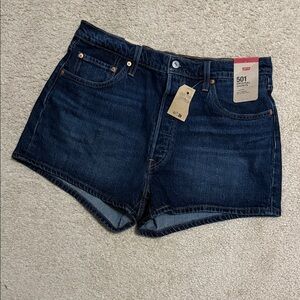 Levi's Women's 501 Dark Indigo Jean Shorts